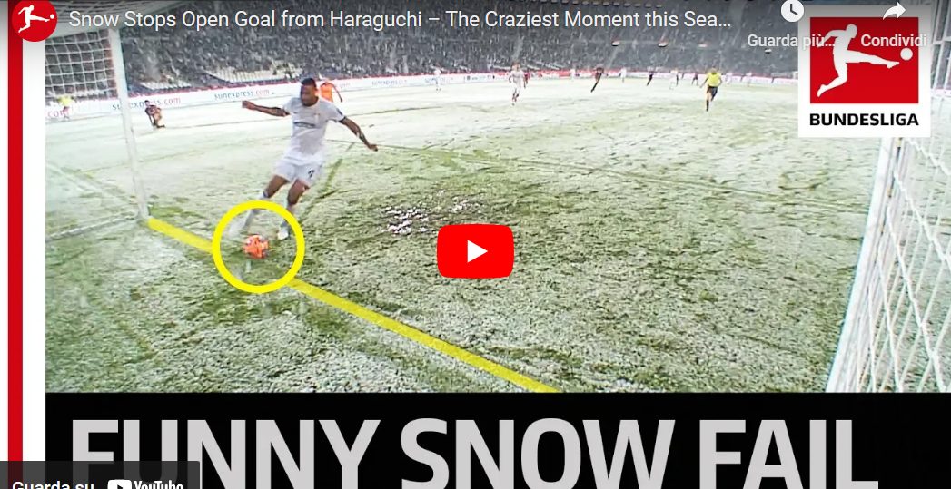 La NEVE impedisce un gol: momenti imperdibili (VIDEO)