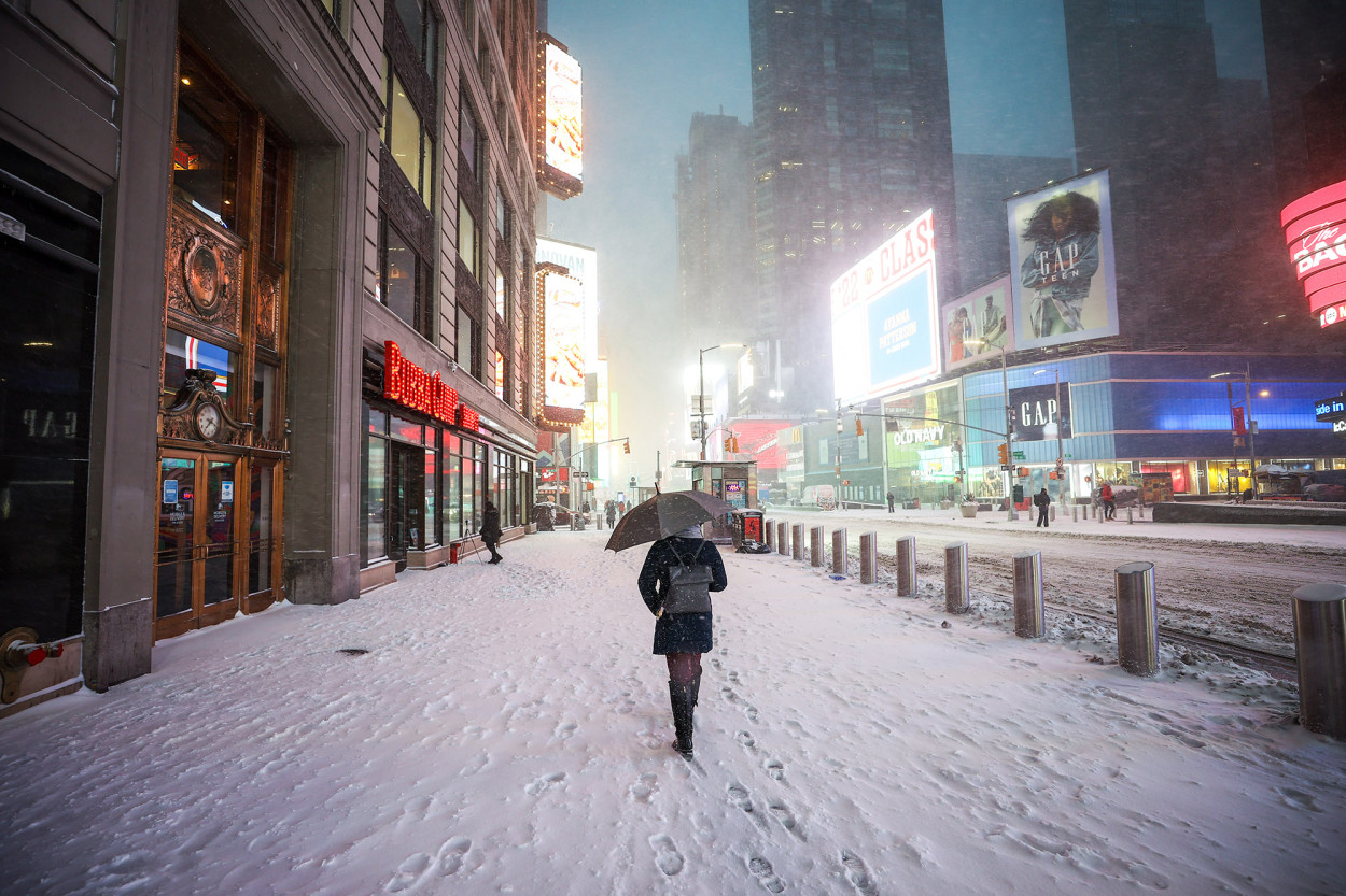 L’ultima spettacolare nevicata a New York (VIDEO)