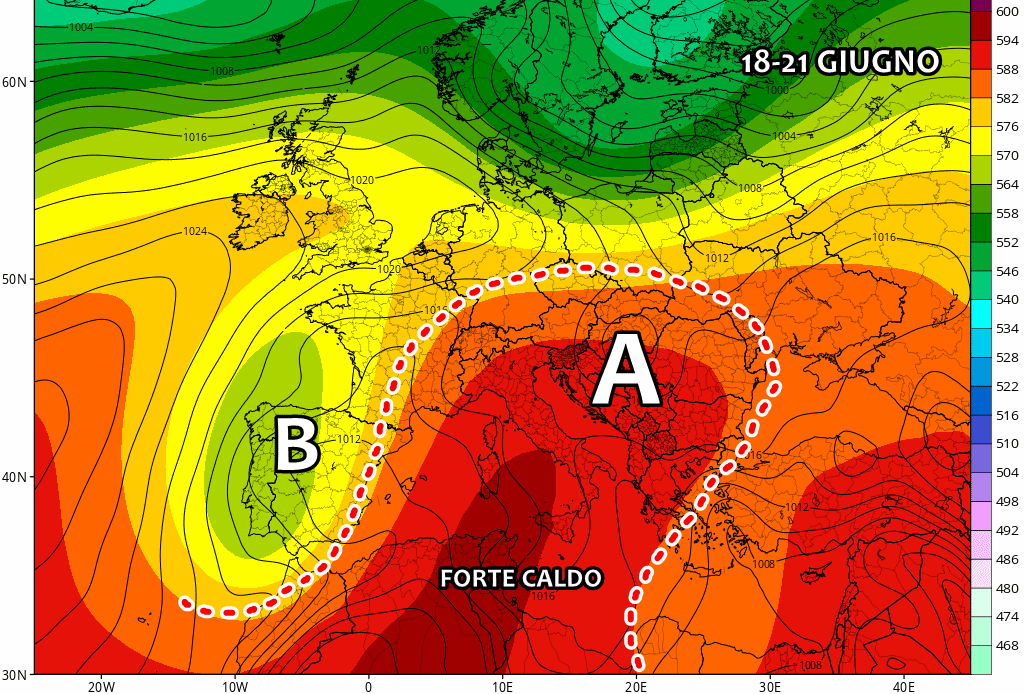 La temibile “+25°C” a 1500 metri, ecco dove transiterà La temibile “+25°C” a 1500 metri, ecco dove transiterà