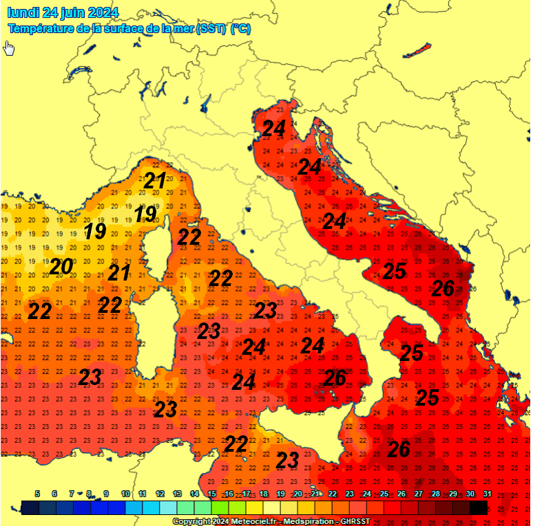 Che TEMPERATURE hanno attualmente i nostri mari? Che TEMPERATURE hanno attualmente i nostri mari?