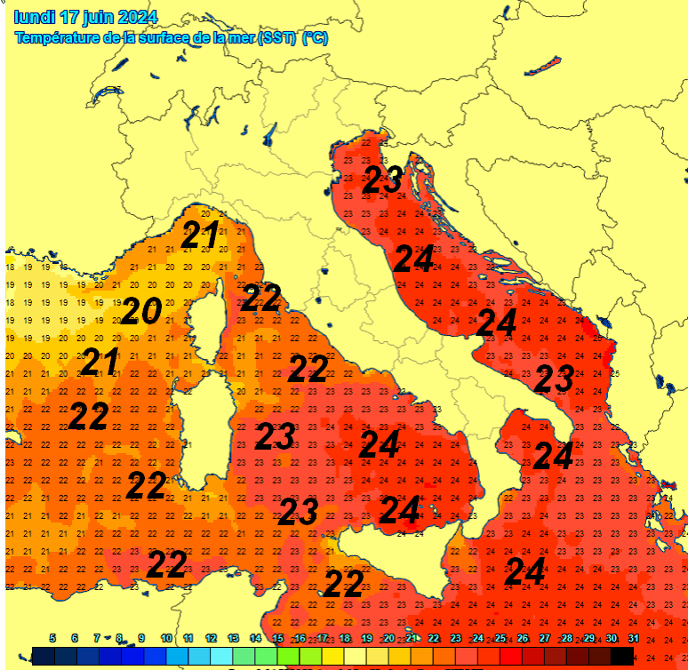TEMPERATURE del MARE ancora fresche TEMPERATURE del MARE ancora fresche