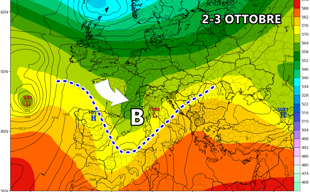 Meteo: 2-3 Ottobre nuovo potente peggioramento? Meteo: 2-3 Ottobre nuovo potente peggioramento?
