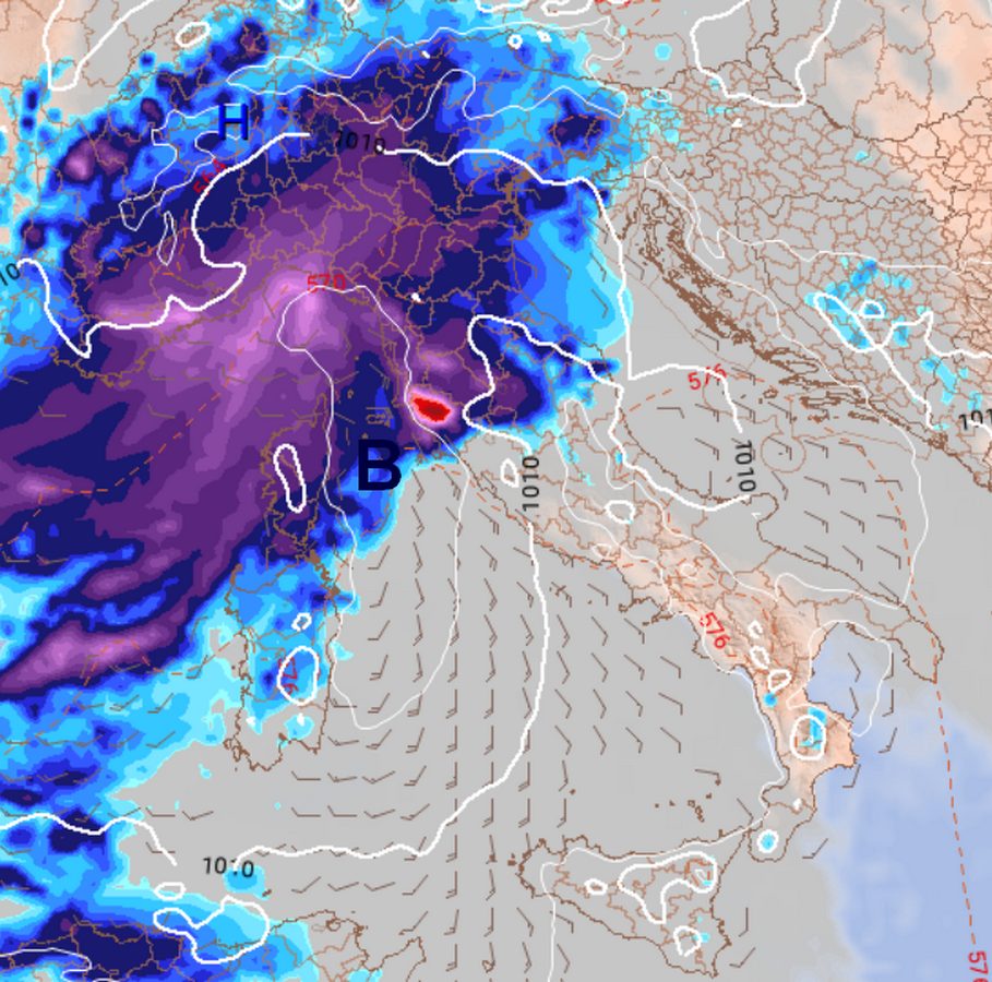 La tempesta di domenica 8 settembre: guardate che mappe inquietanti La tempesta di domenica 8 settembre: guardate che mappe inquietanti