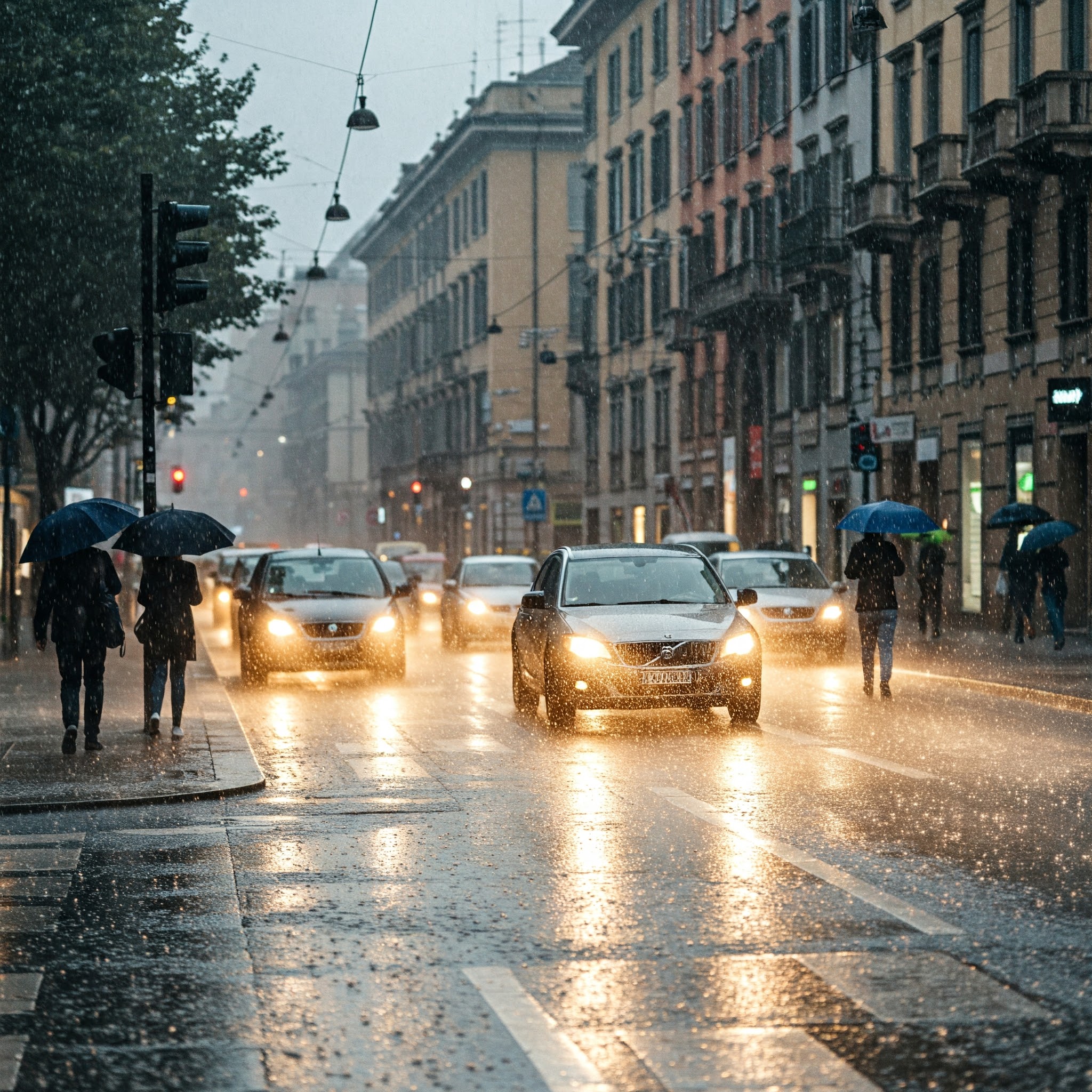 Mercoledì mattina piogge intense fra Piemonte,  Lombardia e Liguria: i dettagli