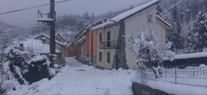 Accumuli nevosi sull’Appennino Ligure
