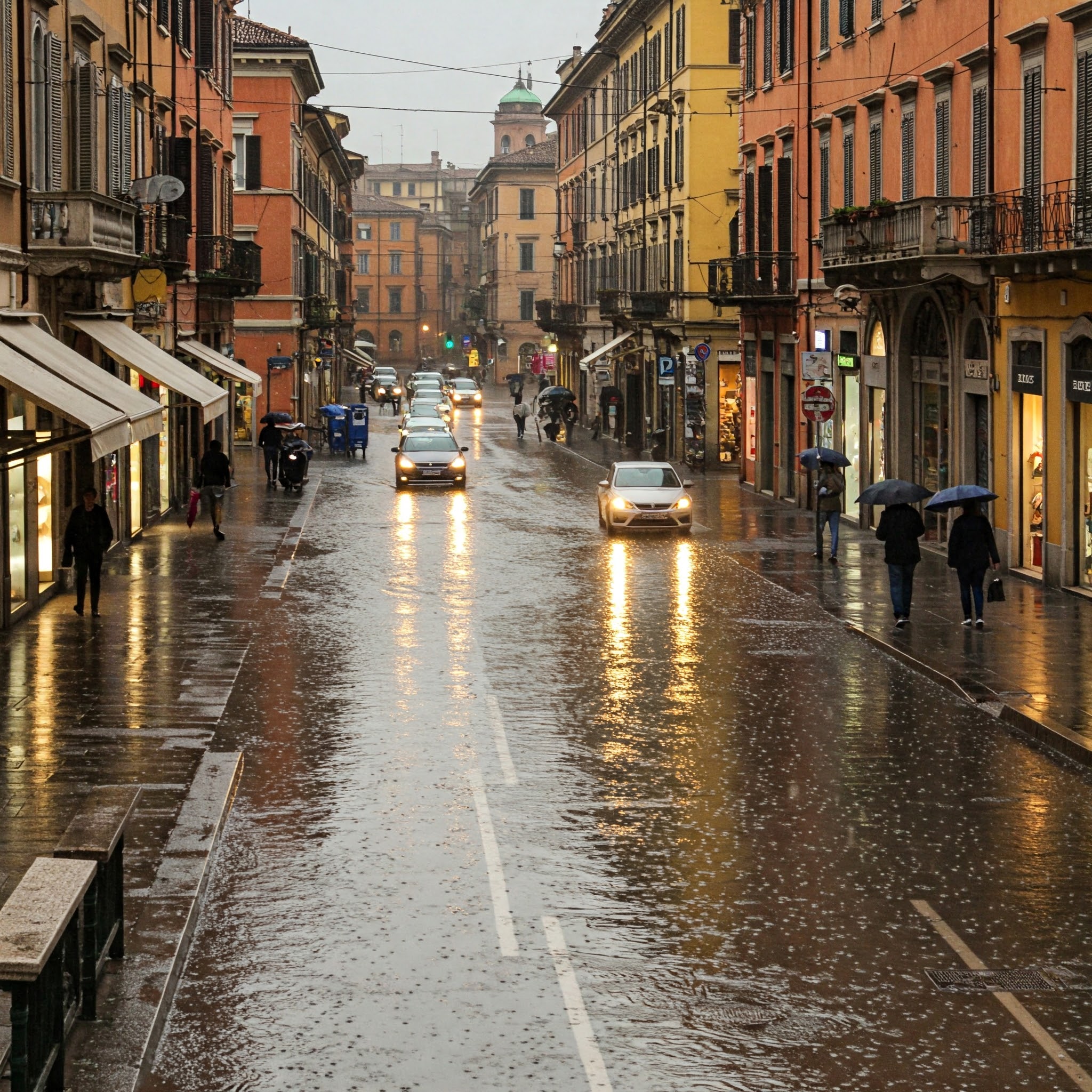 Gli accumuli piovosi più importanti dalla mezzanotte al centro