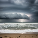 Temporale intenso sul mare