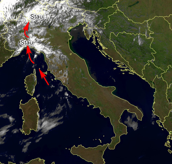 Situazione dal SATELLITE alle ore 11.30 Situazione dal SATELLITE alle ore 11.30