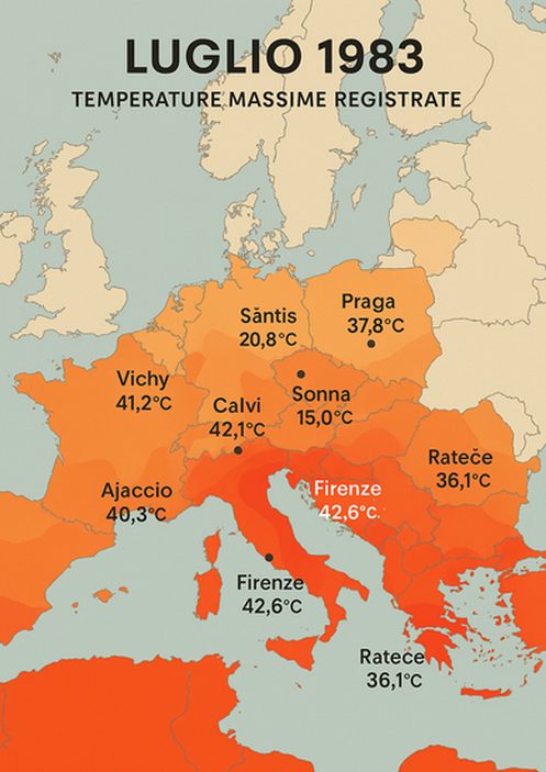 Le grandi calure colpivano l'Italia anche nelle estati del passato, un luglio su tutti spicca, quello del 1983.
