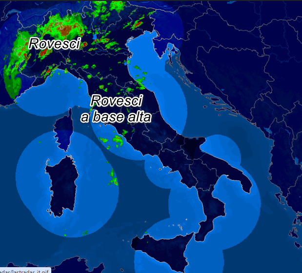 Continuano i ROVESCI INTENSI al nord