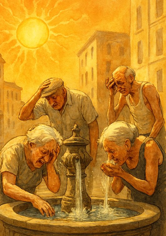 CALDO assurdo in India: punte termiche superiori a 45°!