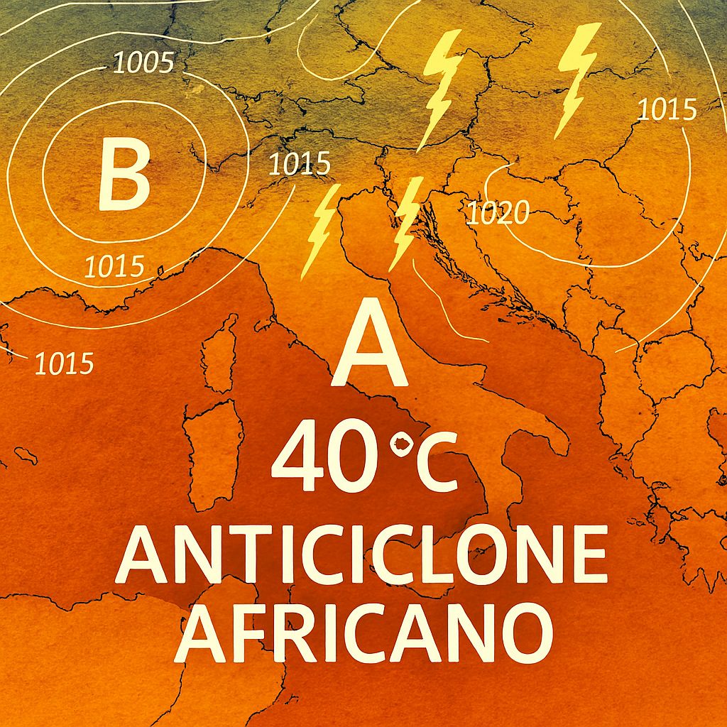 SUPER CALDO in arrivo, ma attenti ai temporali SUPER CALDO in arrivo, ma attenti ai temporali