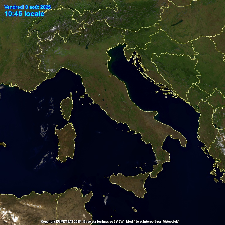 SATELLITE ore 11: raramente si vede un’Italia così… SATELLITE ore 11: raramente si vede un’Italia così…