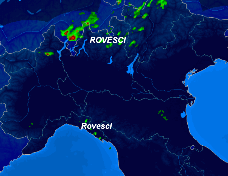 ROVESCI in atto su limitati settori del nord Italia ROVESCI in atto su limitati settori del nord Italia