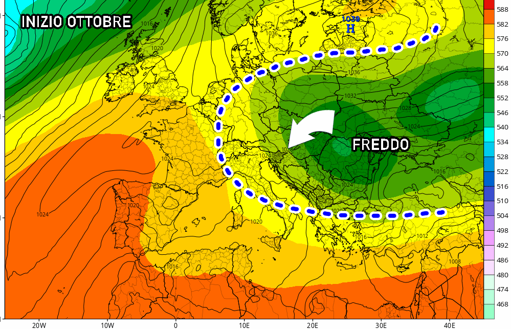 Meteo: piogge e temporali, poi primi FREDDI