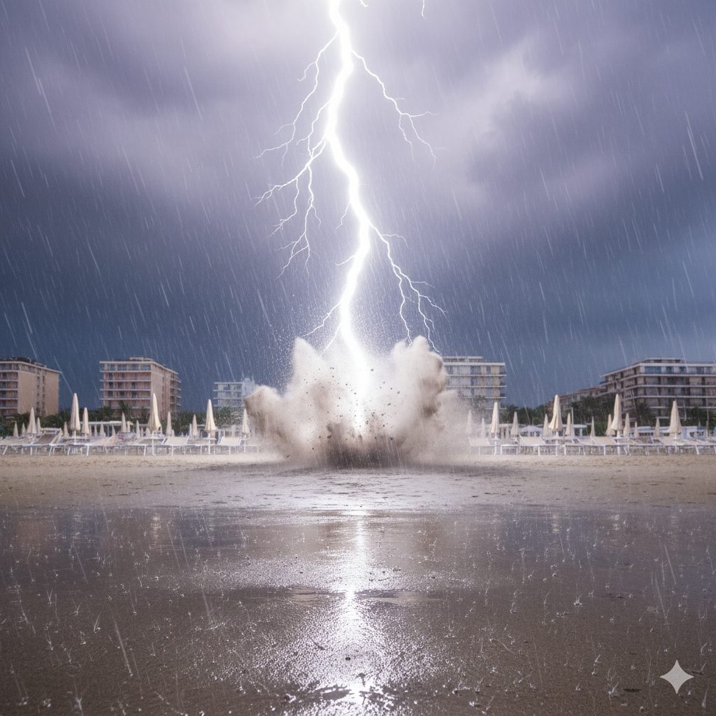 Il FULMINE del 21 agosto a Lignano non è un FAKE, ecco perché non ha colpito un ombrellone Il FULMINE del 21 agosto a Lignano non è un FAKE, ecco perché non ha colpito un ombrellone