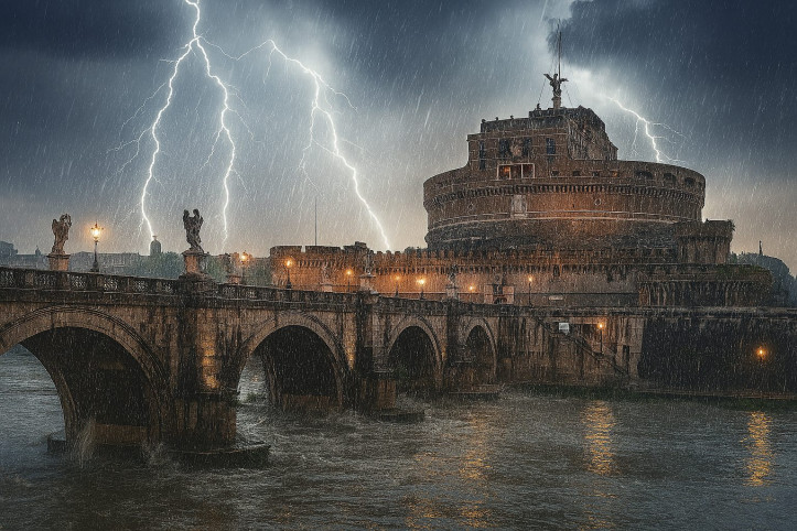 Lazio: forte maltempo nella notte su martedì 23, possibile nubifragio su Roma