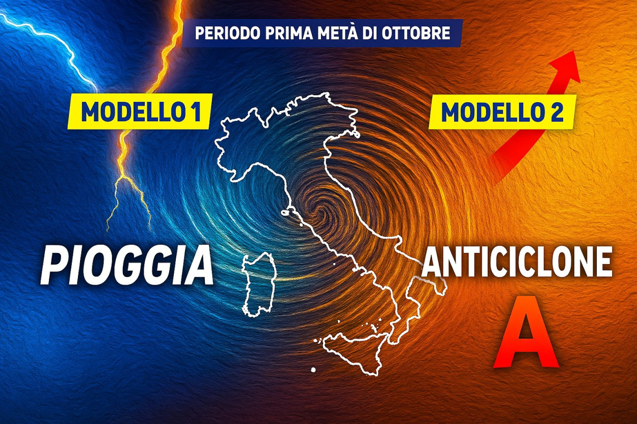 Meteo ottobre: scontro tra modelli, chi vede maltempo, chi solo freddo Meteo ottobre: scontro tra modelli, chi vede maltempo, chi solo freddo
