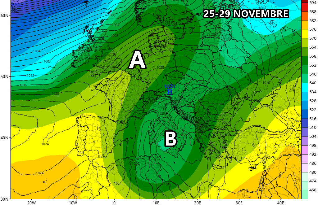 Meteo: CICLONE troppo lento, in arrivo tantissima PIOGGIA