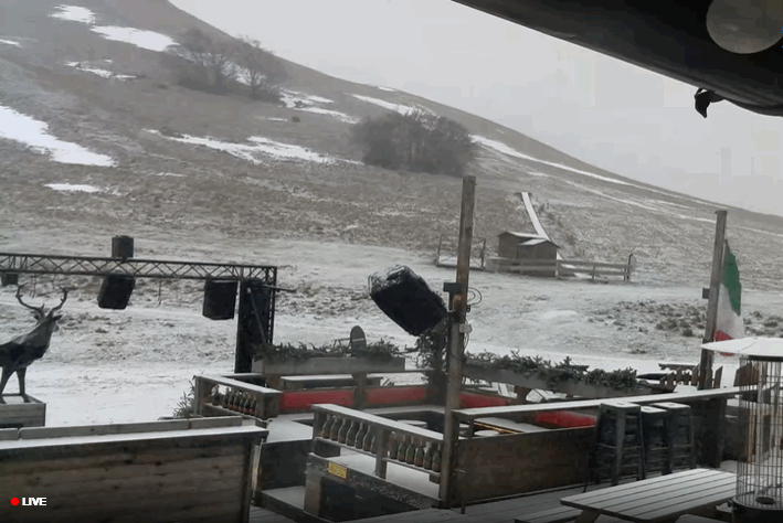 Inizia a NEVICARE sui monti Sibillini, nelle Marche