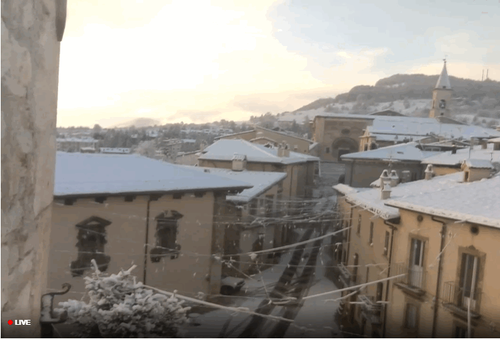 NEVICA sull’Appennino Abruzzese, a Pescocostanzo e Ovindoli