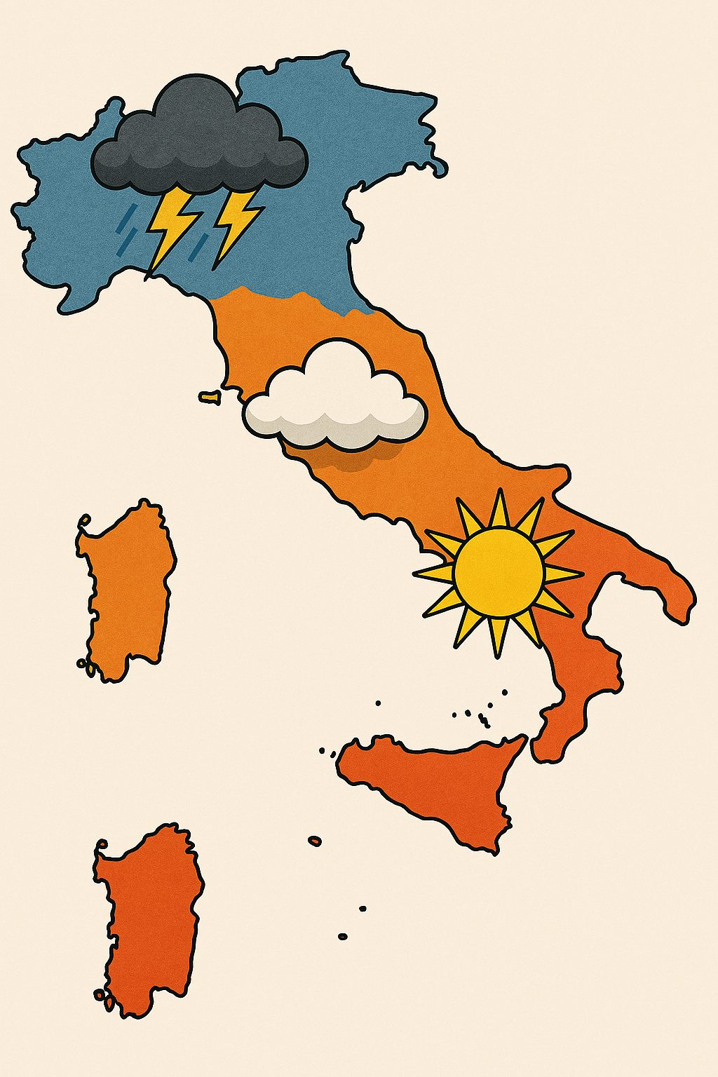 Meteo LIVE: al nord diluvia, il sud si gode anche 26°C