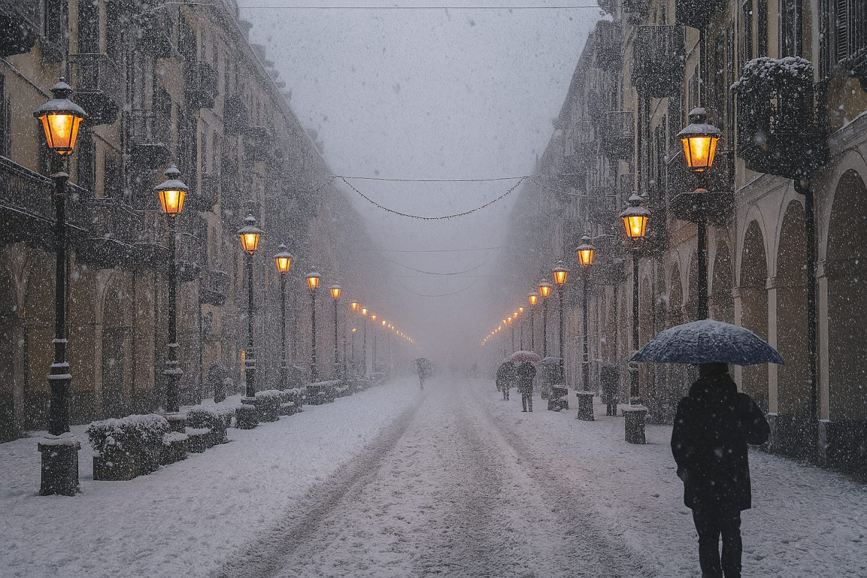 NEVICATA in pianura lunedì 24 novembre: le regioni più colpite