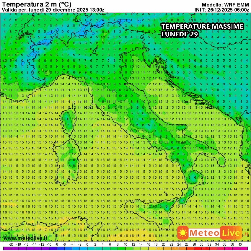 Forte alta pressione in arrivo, temperature impazzite?