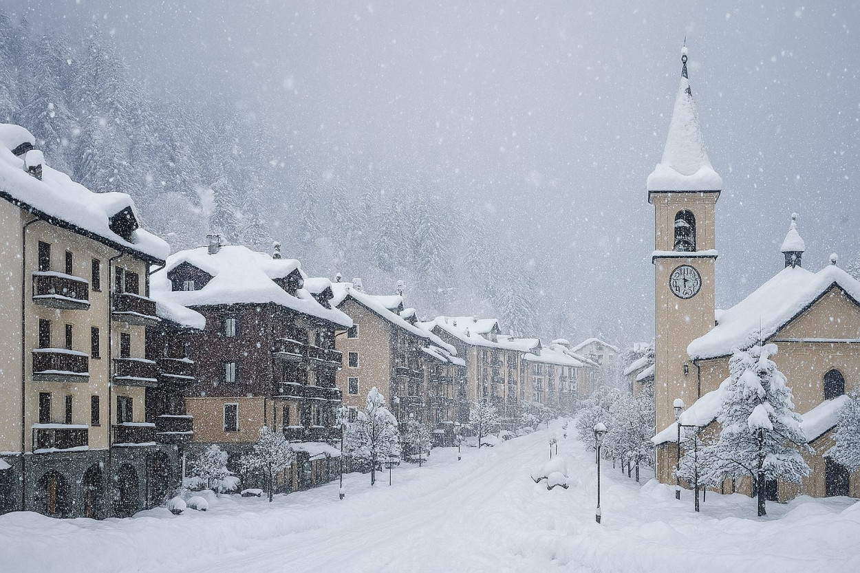 NEVE: 15cm tra poche ore su una località