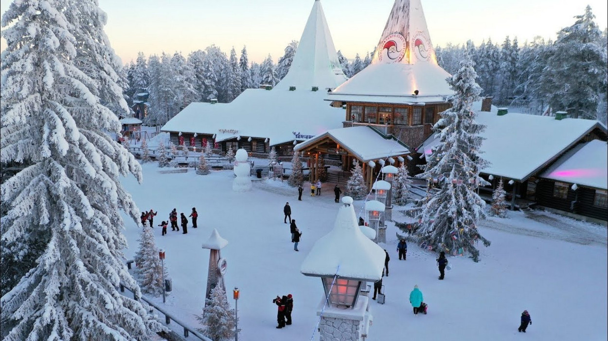 NEVE: a Rovaniemi da Babbo Natale resiste con -7°C