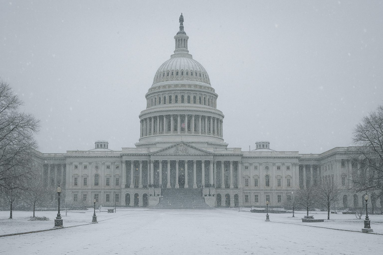 La NEVE è arrivata a Washington, New York beffata (video)