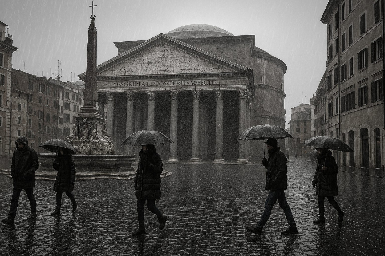 Forti PIOGGE in arrivo su ROMA fino a domenica Forti PIOGGE in arrivo su ROMA fino a domenica
