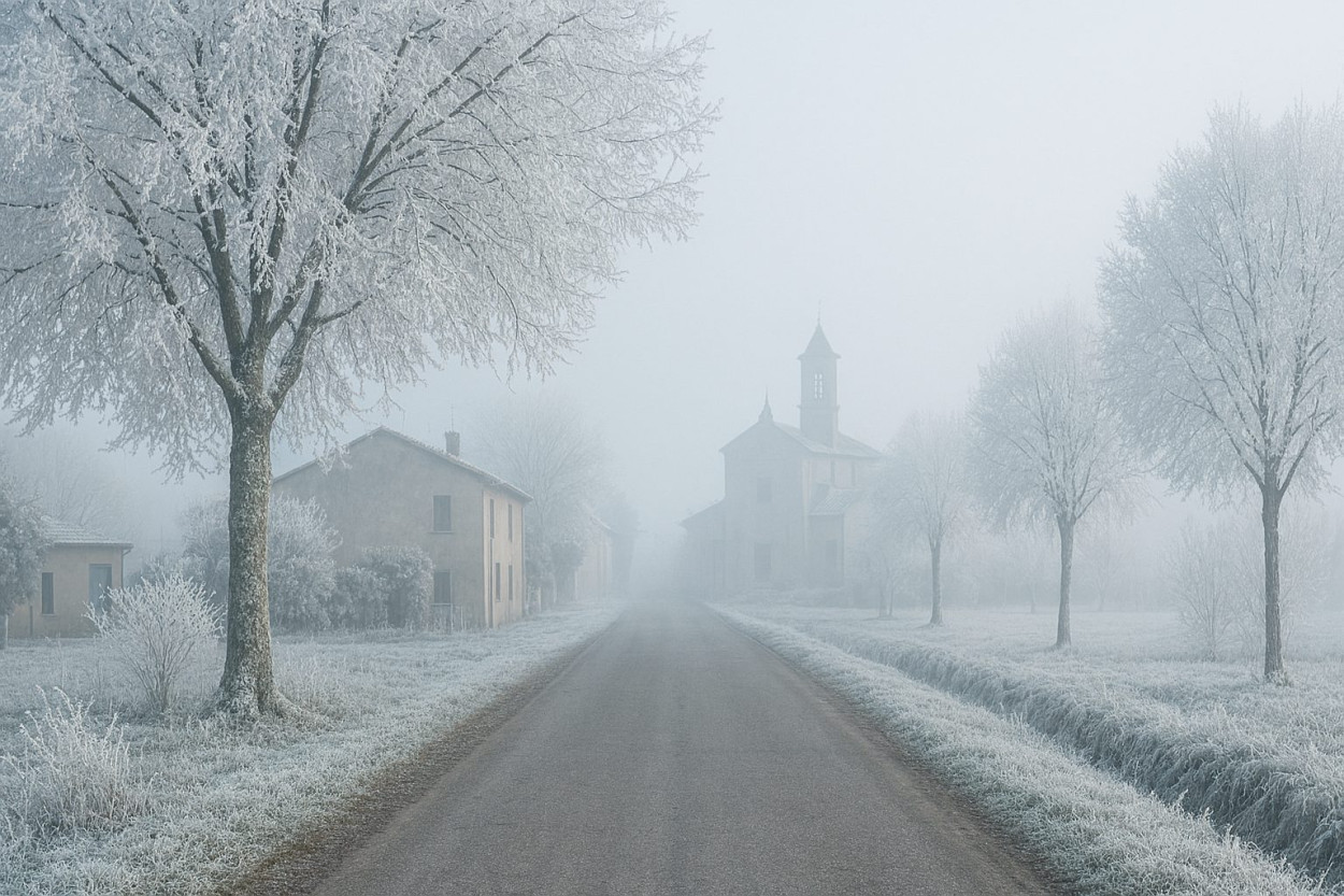 NEBBIA che gela tra bassa Lombardia e basso Piemonte: fino a -4°C NEBBIA che gela tra bassa Lombardia e basso Piemonte: fino a -4°C