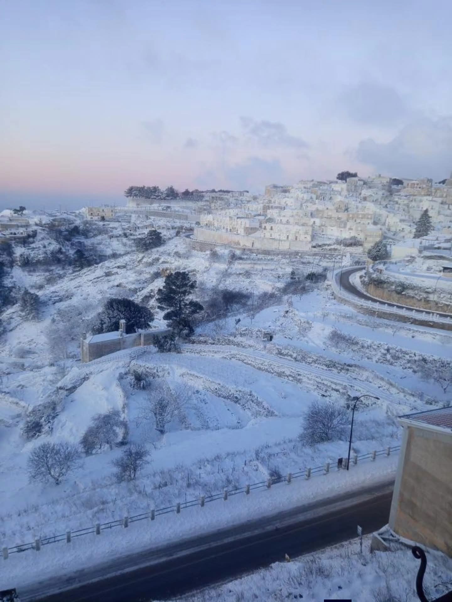 NEVE in Puglia: imbiancata San Giovanni Rotondo