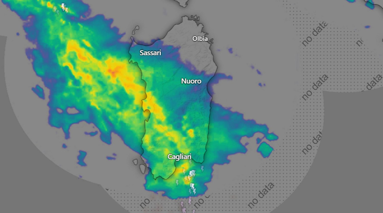 SARDEGNA sotto la PIOGGIA