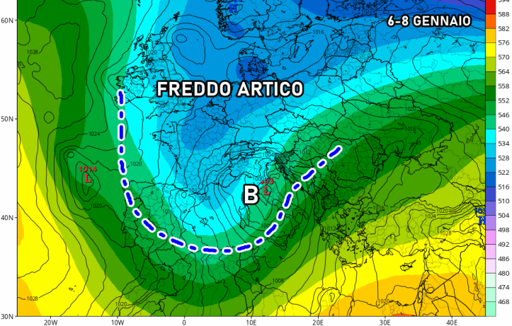 Arriva un CICLONE per giorni, tanta NEVE su mezza Italia