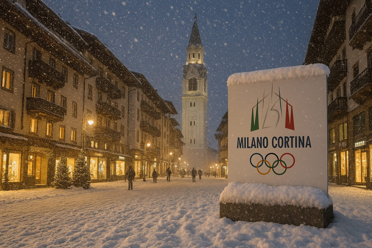 CORTINA ha fatto il pieno di NEVE per le Olimpiadi (video)