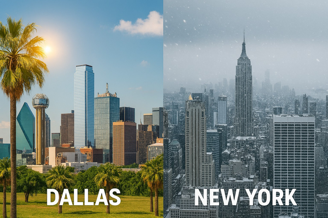 Meteo Usa folle: attesi 28°C a Dallas e -16°C a New York Meteo Usa folle: attesi 28°C a Dallas e -16°C a New York
