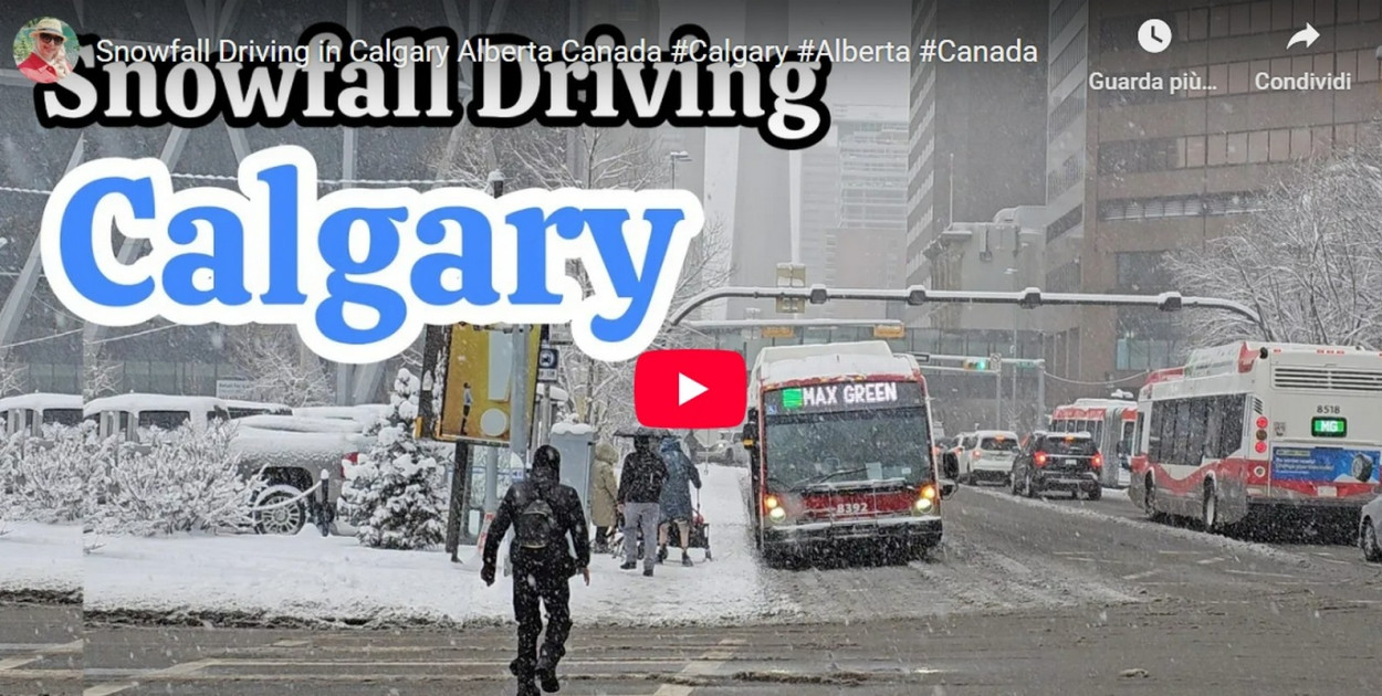 Bufera di NEVE a Calgary, Alberta in Canada (VIDEO) Bufera di NEVE a Calgary, Alberta in Canada (VIDEO)