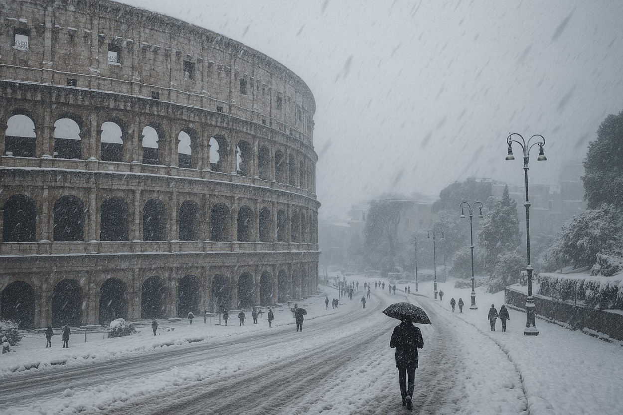 26 febbraio 2018: quando il Burian riportò la neve a ROMA (video) 26 febbraio 2018: quando il Burian riportò la neve a ROMA (video)