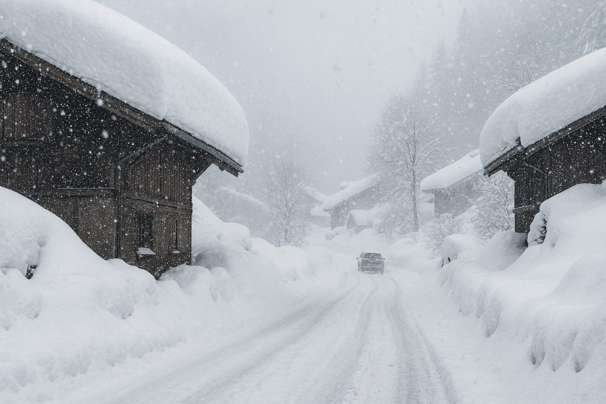 NEVICATE record in Savoia: i video dai tg stranieri NEVICATE record in Savoia: i video dai tg stranieri