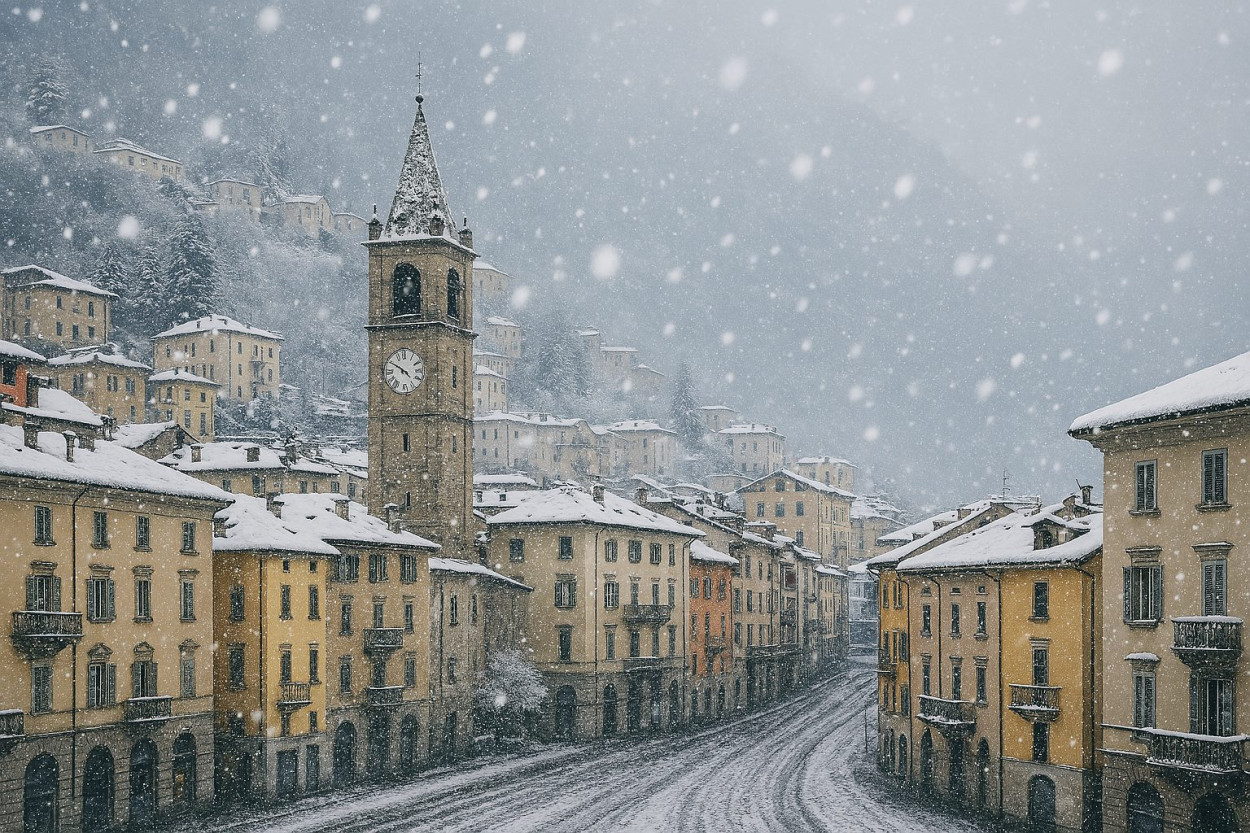 SONDRIO: finalmente la NEVE giovedì 19 (video)