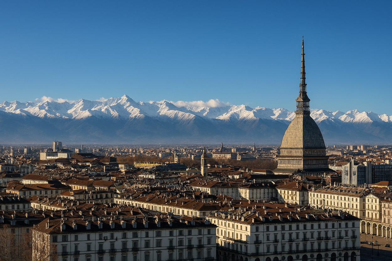 TORINO: foehn a 55km orari, 70 a Pinerolo TORINO: foehn a 55km orari, 70 a Pinerolo