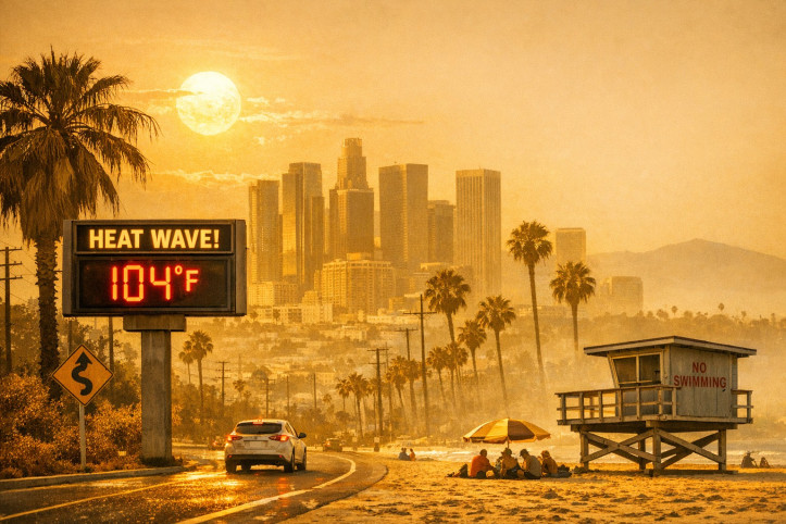 USA: caldo eccezionale nel Sud-Ovest fino a 42°