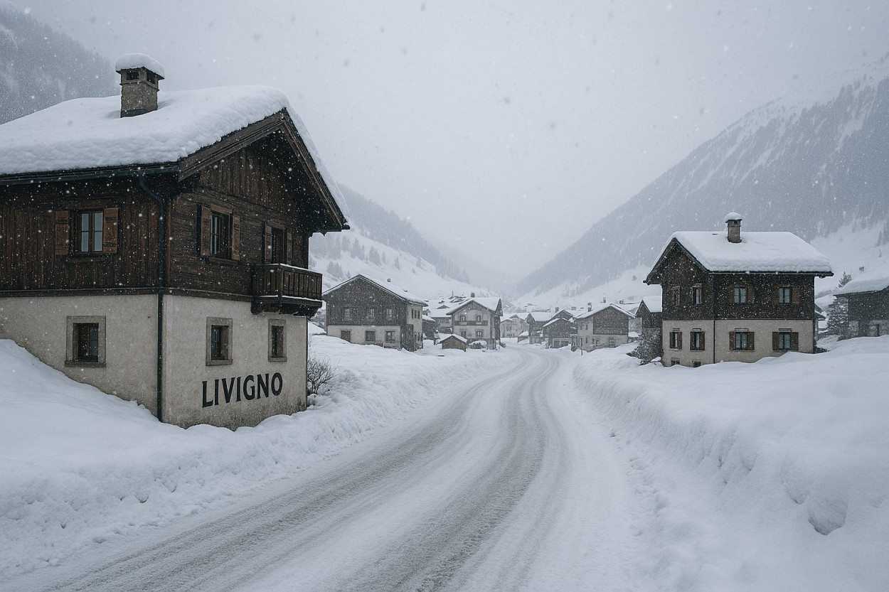 Spettacolare NEVICATA a Livigno(SO): (video) Spettacolare NEVICATA a Livigno(SO): (video)