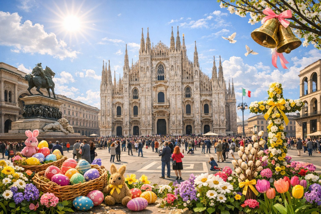 Pasqua: è l’ora di spogliarsi, attesi 24°C a Milano Pasqua: è l’ora di spogliarsi, attesi 24°C a Milano