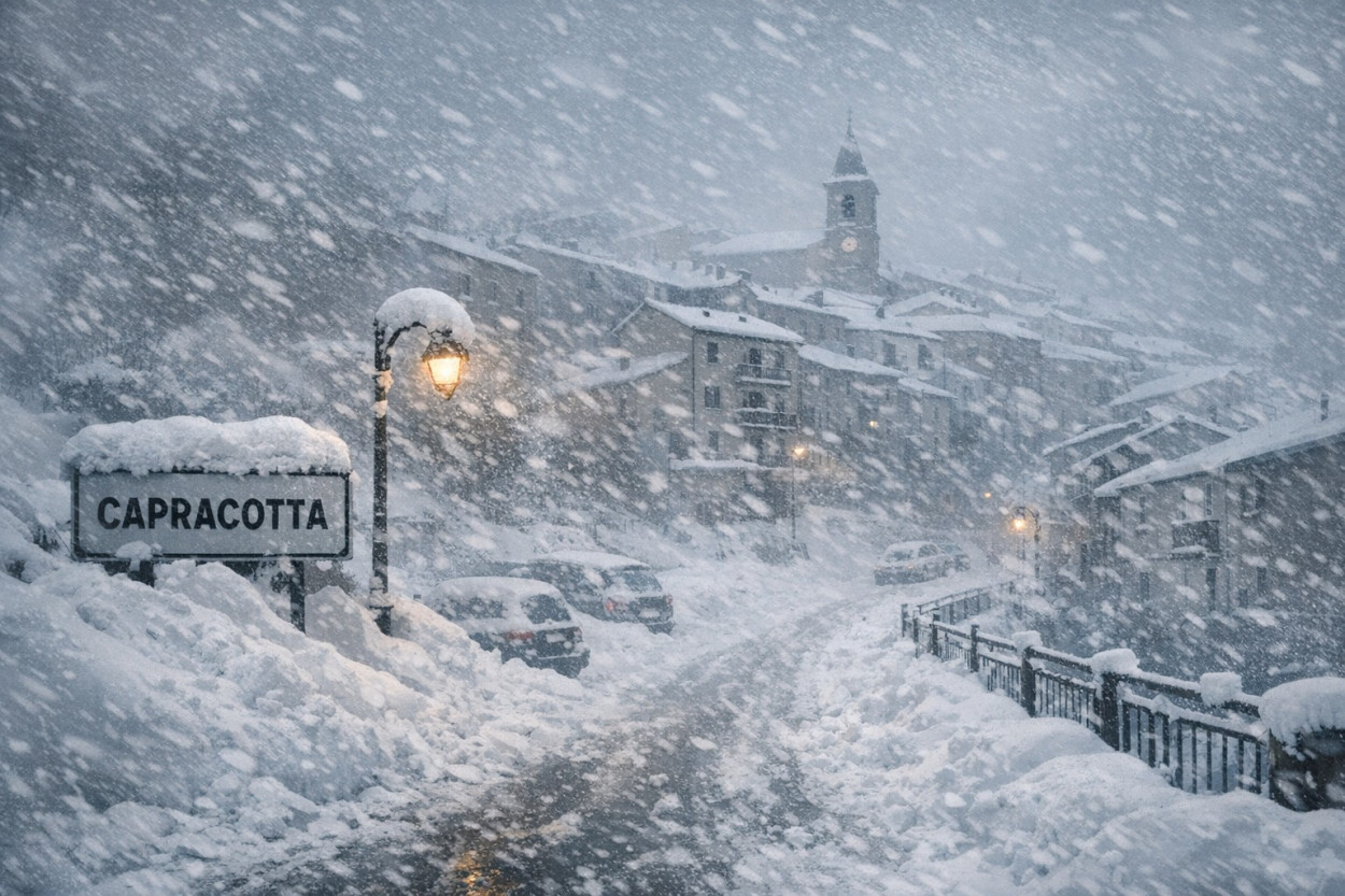 Capracotta(IS) sotto la NEVE (video)