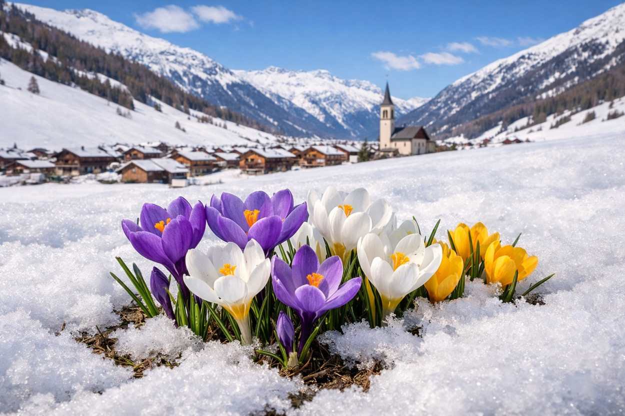 A Livigno compaiono i CROCUS: inverno finito (o no?) A Livigno compaiono i CROCUS: inverno finito (o no?)