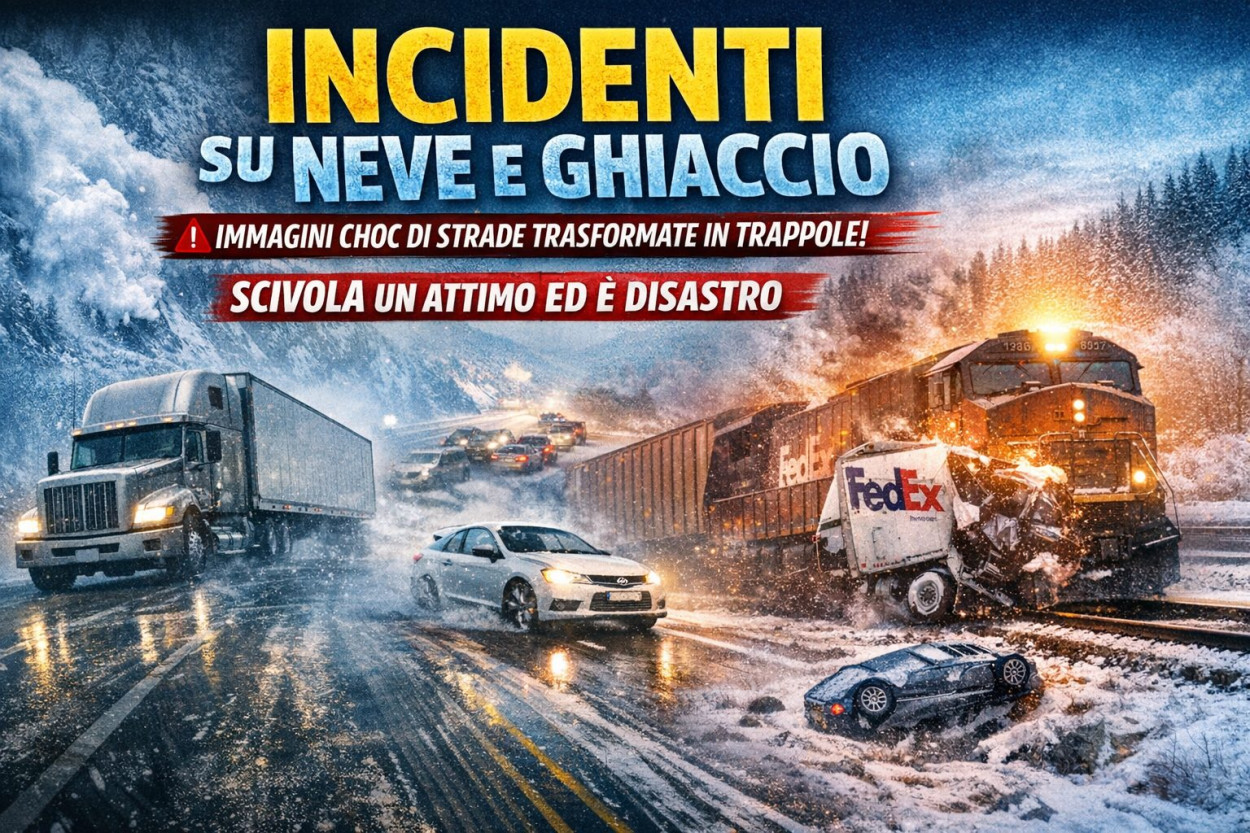 Quando NEVE e GHIACCIO sulle strade fanno PAURA (video) Quando NEVE e GHIACCIO sulle strade fanno PAURA (video)