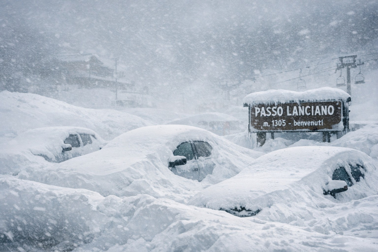 NEVICATE eccezionali tra Passo Lanciano e Capracotta (video) NEVICATE eccezionali tra Passo Lanciano e Capracotta (video)